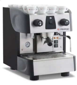 Semi Nueva 1 mes de uso · Frente en Acero Inoxidable · Cuerpo exterior reforzado con elegante diseño · Capacidad de erogación hasta 80 expresos/hr · 1600 Watts · 120 Volts 60 Hz · Manómetro para la visualización de la presión de la caldera · Electrobomba incorporada · Nivel automático · Caldera de latón de 4.5 lts 1 Lanceta de vapor 1 Salida de agua caliente para Té Sistema de erogación semiautomática